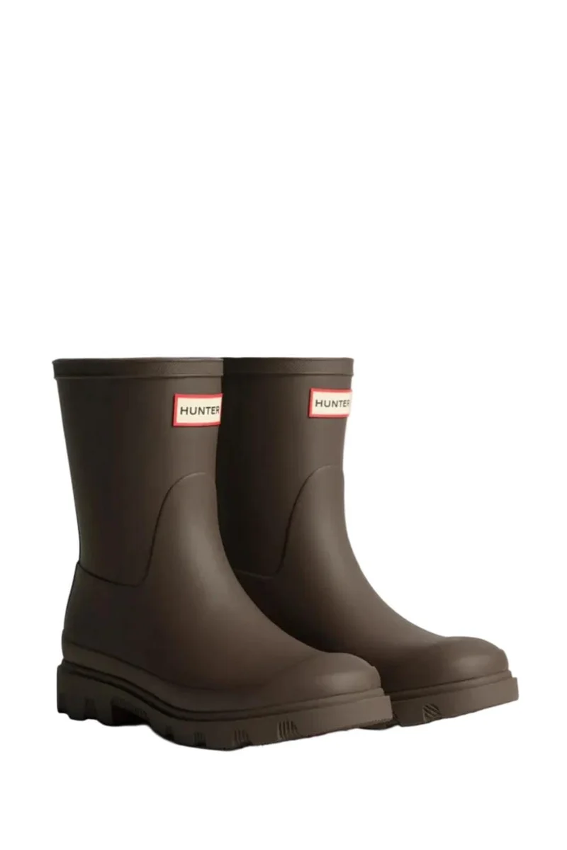 Hunter - Downpour Short Boot Hfru0002251cb - Chocolate Brown