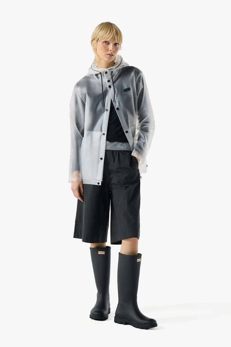 Hunter - Pu Hooded Jacket Haru0001261cm - Clear Matte