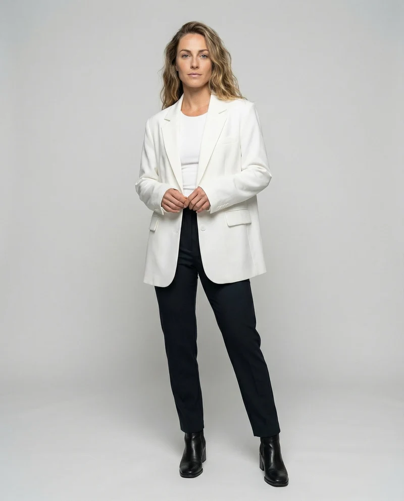 Damen Entspannte Oversize Boyfriend-Blazer
