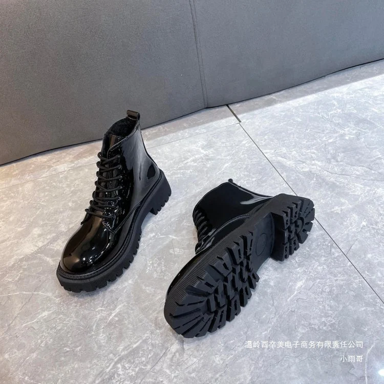Damen Plateau-Schnürstiefelette mit robuster Profilsohle Nord Taschen