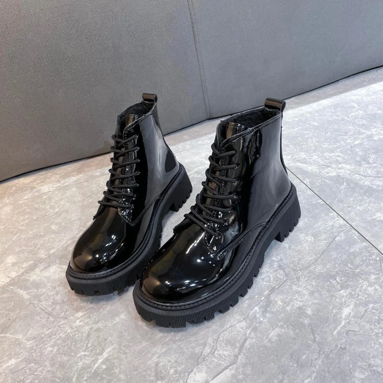 Damen Plateau-Schnürstiefelette mit robuster Profilsohle Nord Taschen