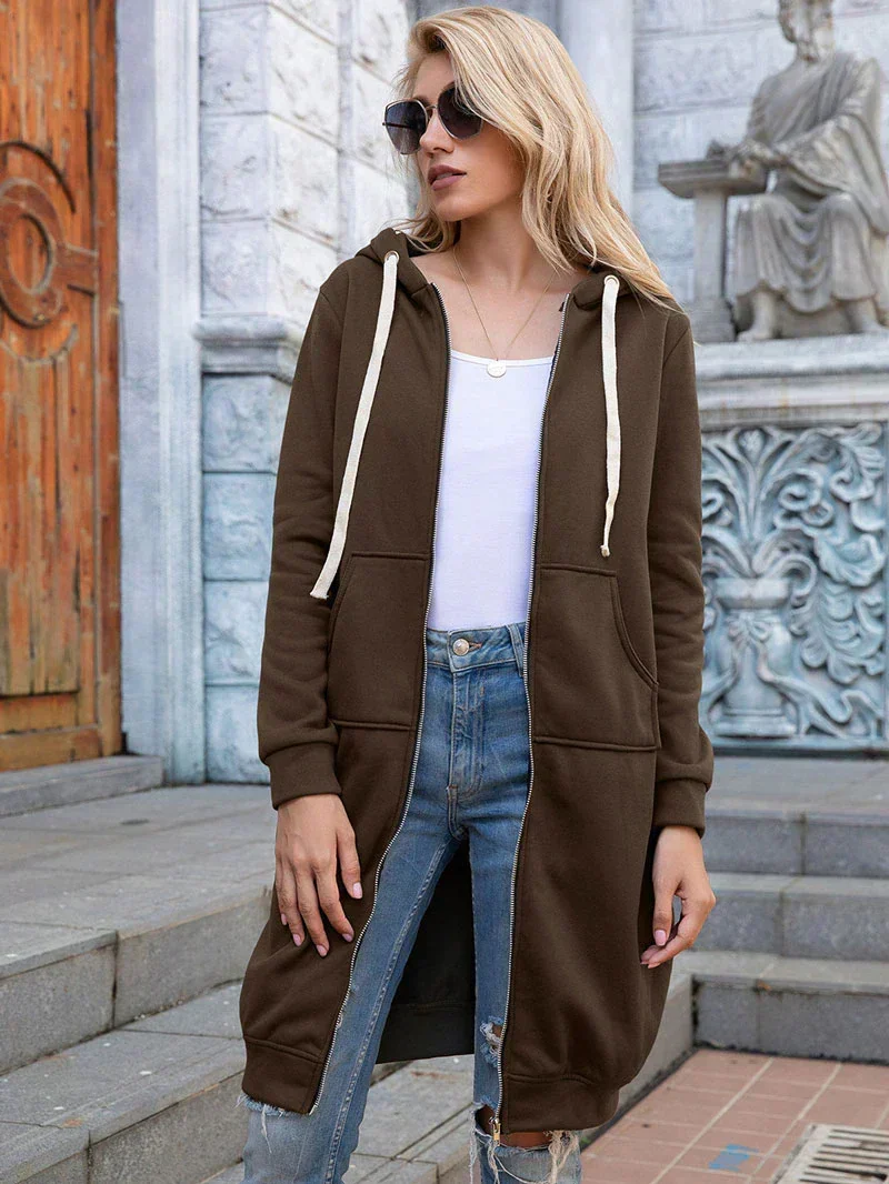Chic lange Sweatshirtjacke - Arvani