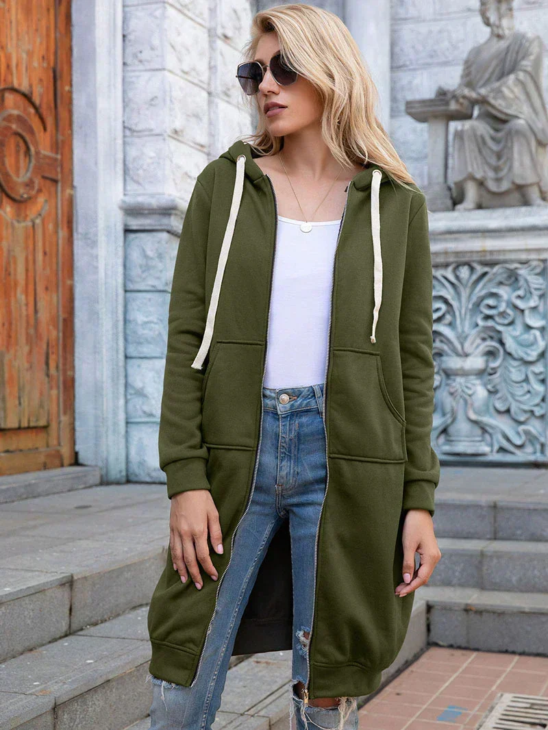 Chic lange Sweatshirtjacke - Arvani