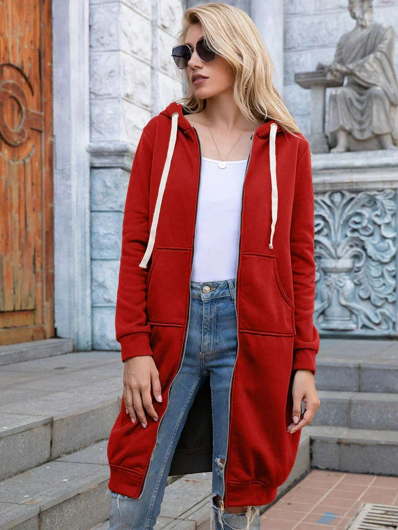 Chic lange Sweatshirtjacke - Arvani