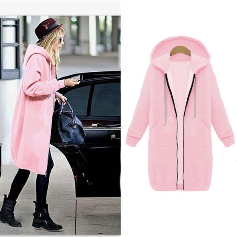 Chic lange Sweatshirtjacke - Arvani