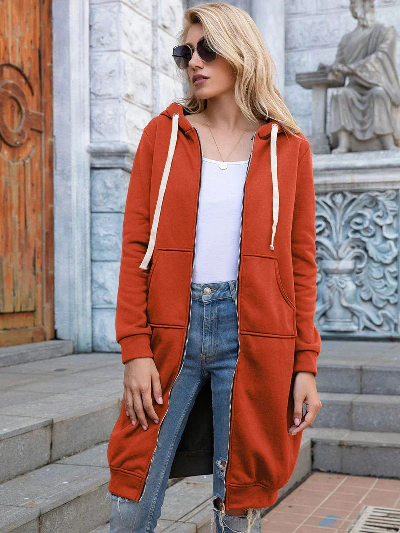 Chic lange Sweatshirtjacke - Arvani
