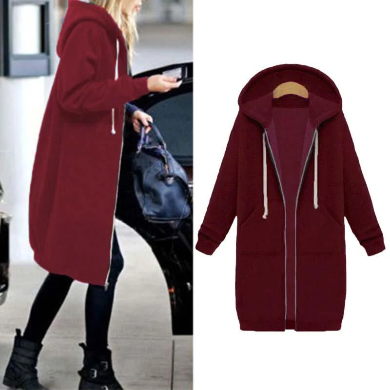 Chic lange Sweatshirtjacke - Arvani