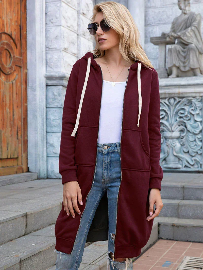 Chic lange Sweatshirtjacke - Arvani