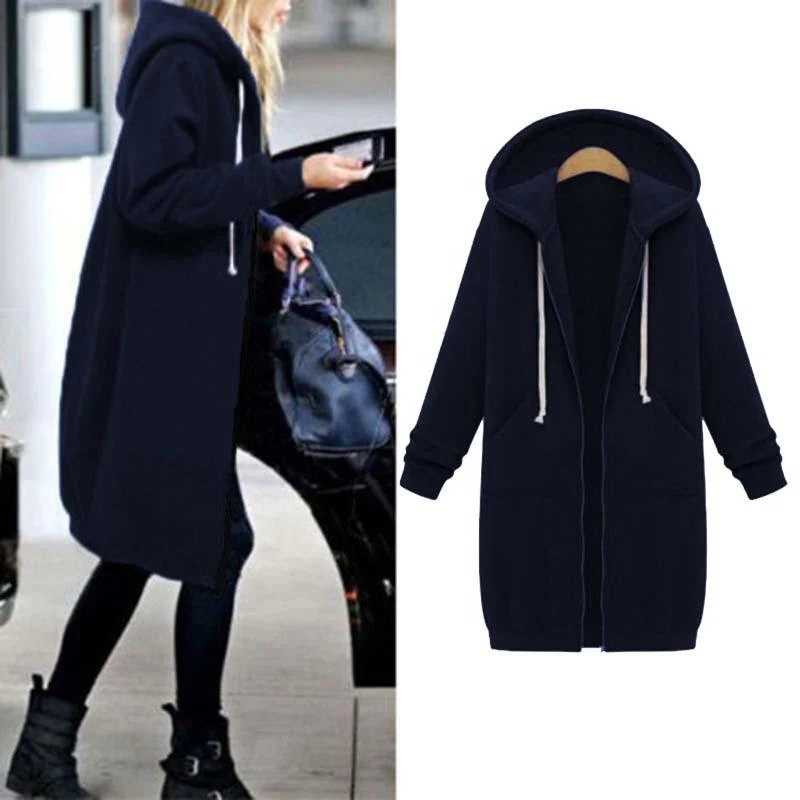 Chic lange Sweatshirtjacke - Arvani