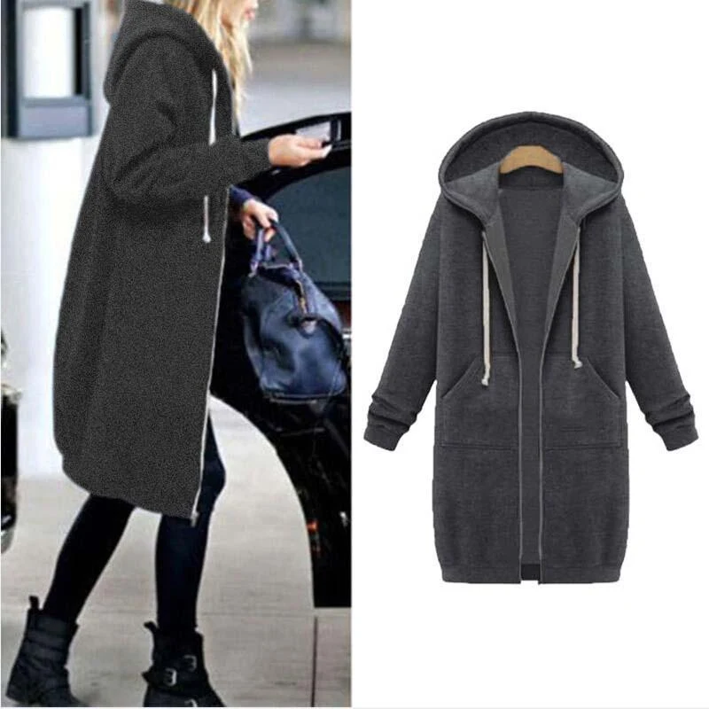 Chic lange Sweatshirtjacke - Arvani