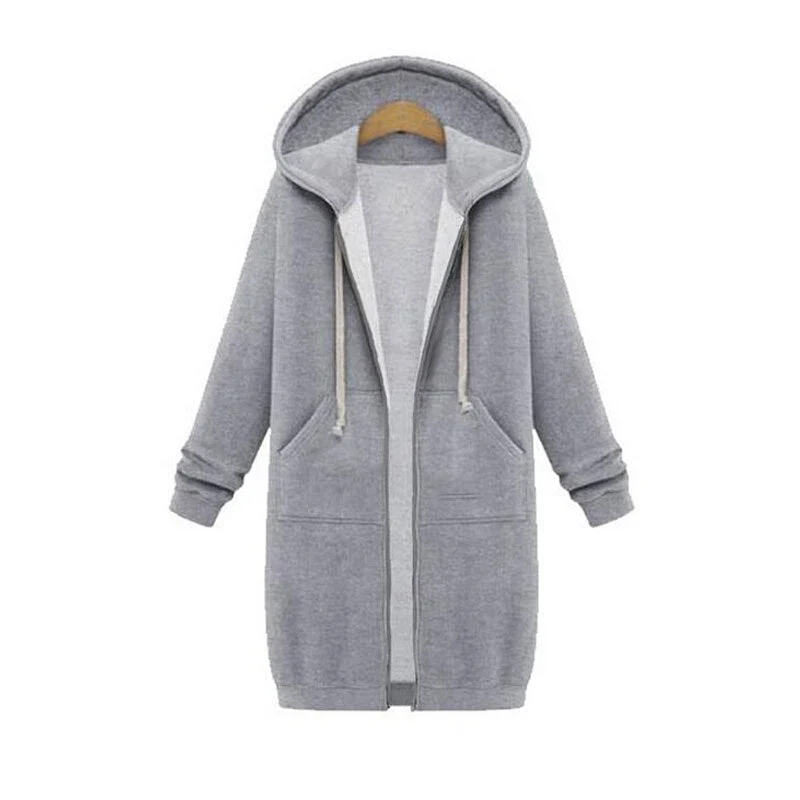 Chic lange Sweatshirtjacke - Arvani