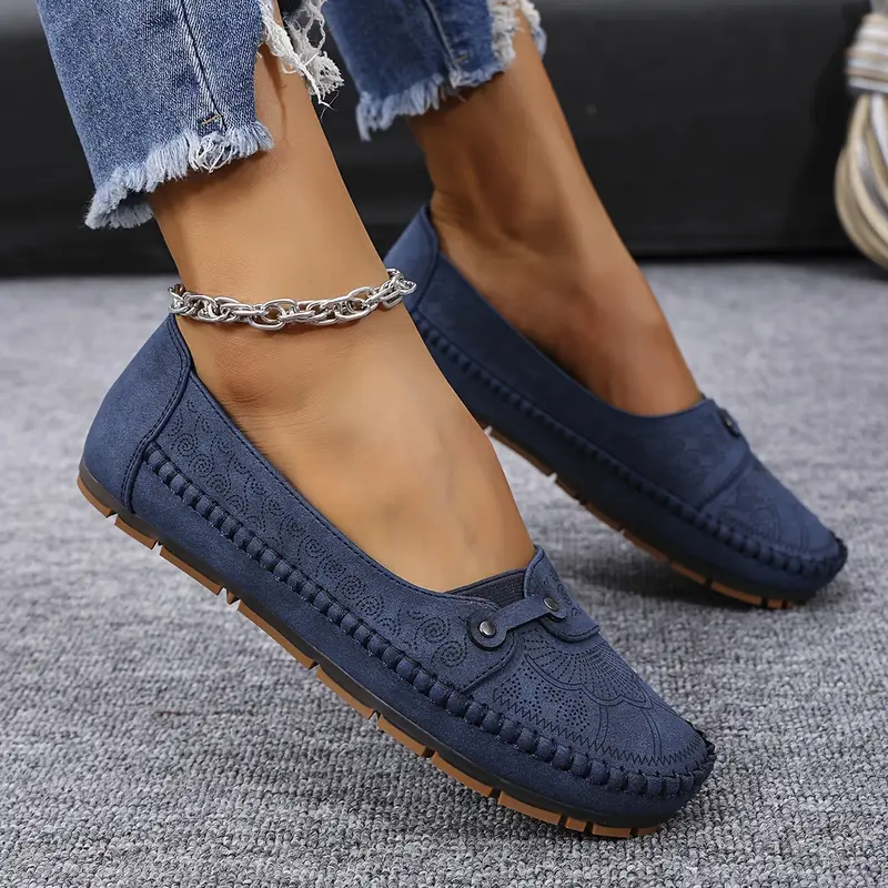 Damen-Lederschuhe, rutschfest & weich