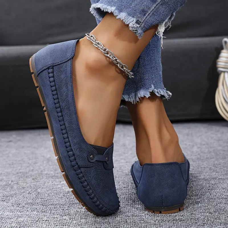 Damen-Lederschuhe, rutschfest & weich