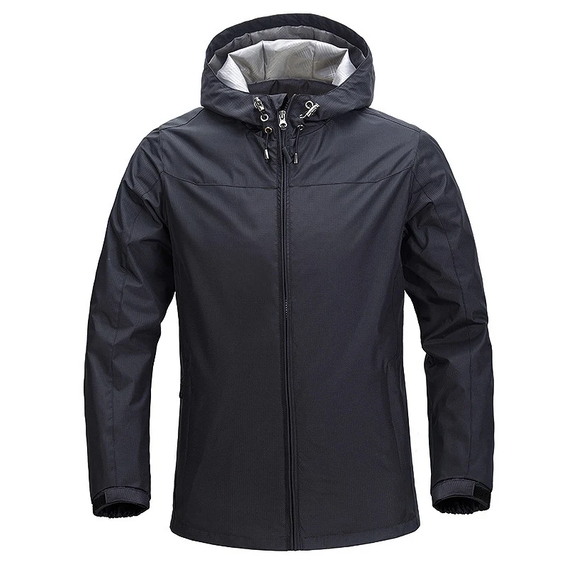 Unisex Leichte packbare Regen- und Windjacke mit verstellbarer Kapuze und atmungsaktivem Futter Nord Taschen
