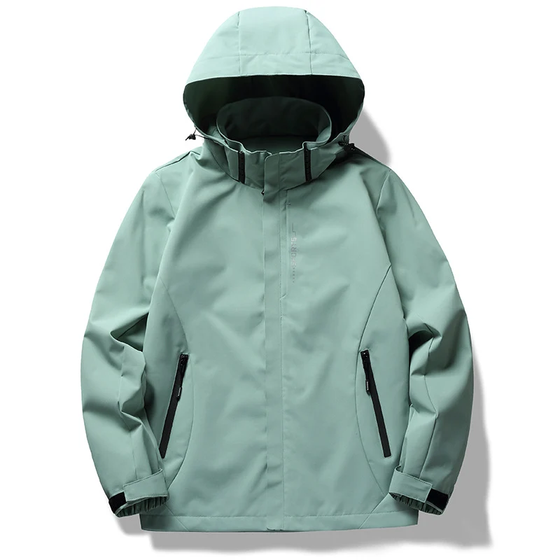 Herren zweilagige Softshell-Regenjacke mit abnehmbarem Fleece‑Innenlayer und verstellbarer Kapuze Nord Taschen