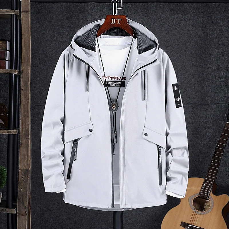 Herren wind- und wasserabweisende Softshell-Fieldjacke mit Mesh-Kapuzenfutter und verdeckten Reißverschlusstaschen Nord Taschen