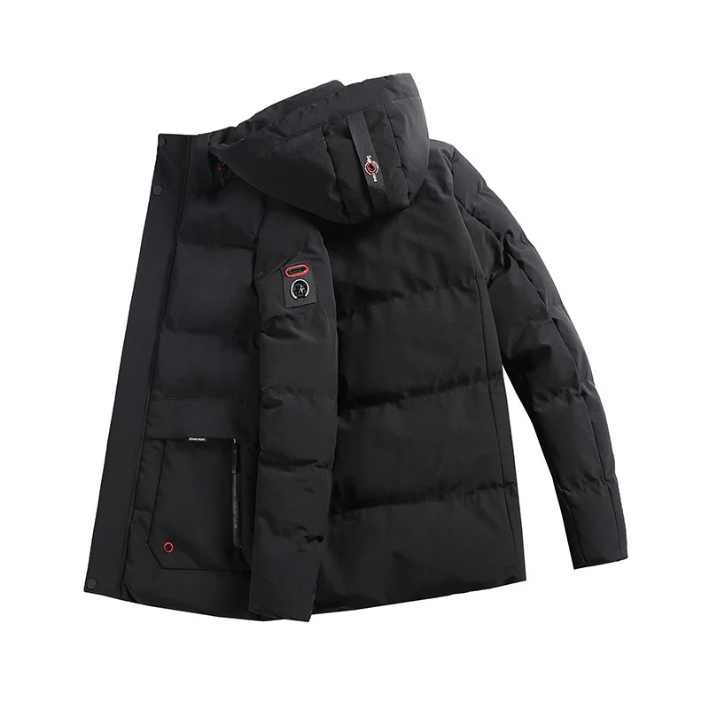 Herren wattierter Parka mit Kapuze und großen Fronttaschen Nord Taschen