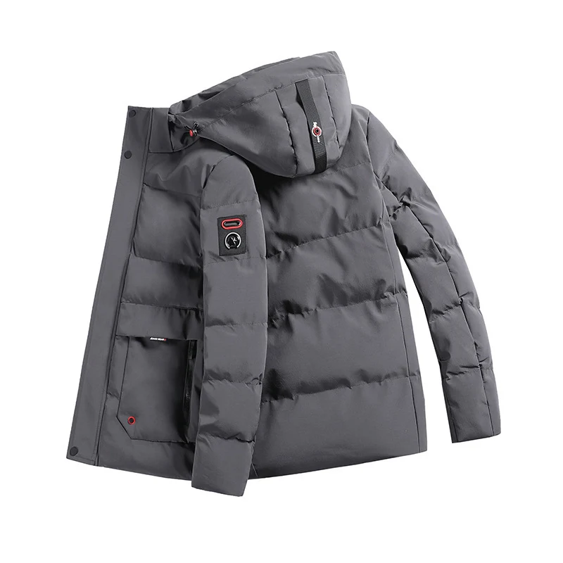 Herren wattierter Parka mit Kapuze und großen Fronttaschen Nord Taschen