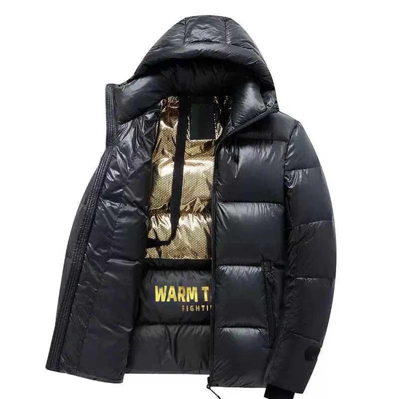 Herren wattierte Thermo‑Steppjacke mit Kapuze und Wärme‑Reflexfutter Nord Taschen