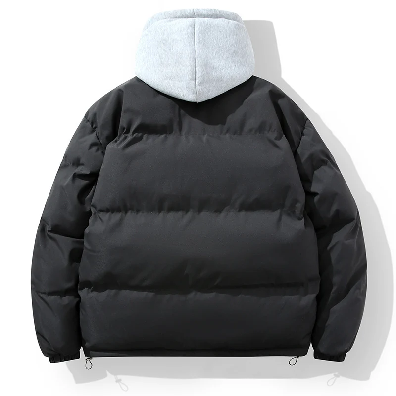 Herren wattierte Steppjacke mit integriertem Kapuzenlayer und verstellbarem Saum Nord Taschen