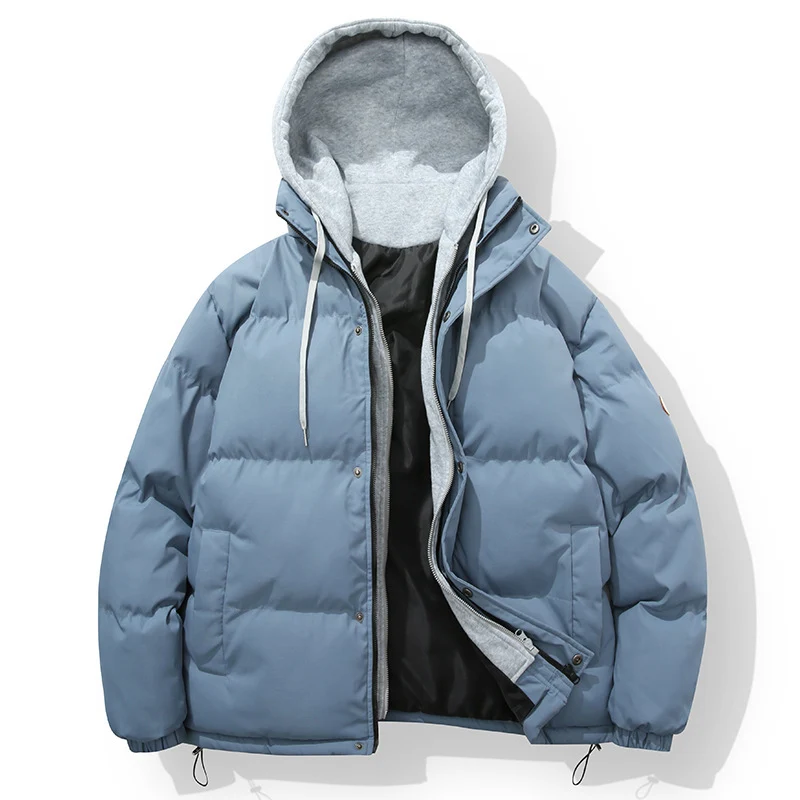 Herren wattierte Steppjacke mit integriertem Kapuzenlayer und verstellbarem Saum Nord Taschen