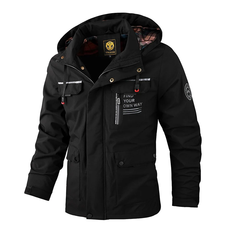 Herren wasserabweisender Fieldparka mit Kapuze, isolierender Fütterung und multifunktionalen Taschen Nord Taschen