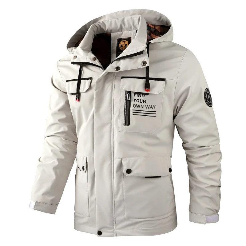 Herren wasserabweisender Fieldparka mit Kapuze, isolierender Fütterung und multifunktionalen Taschen Nord Taschen