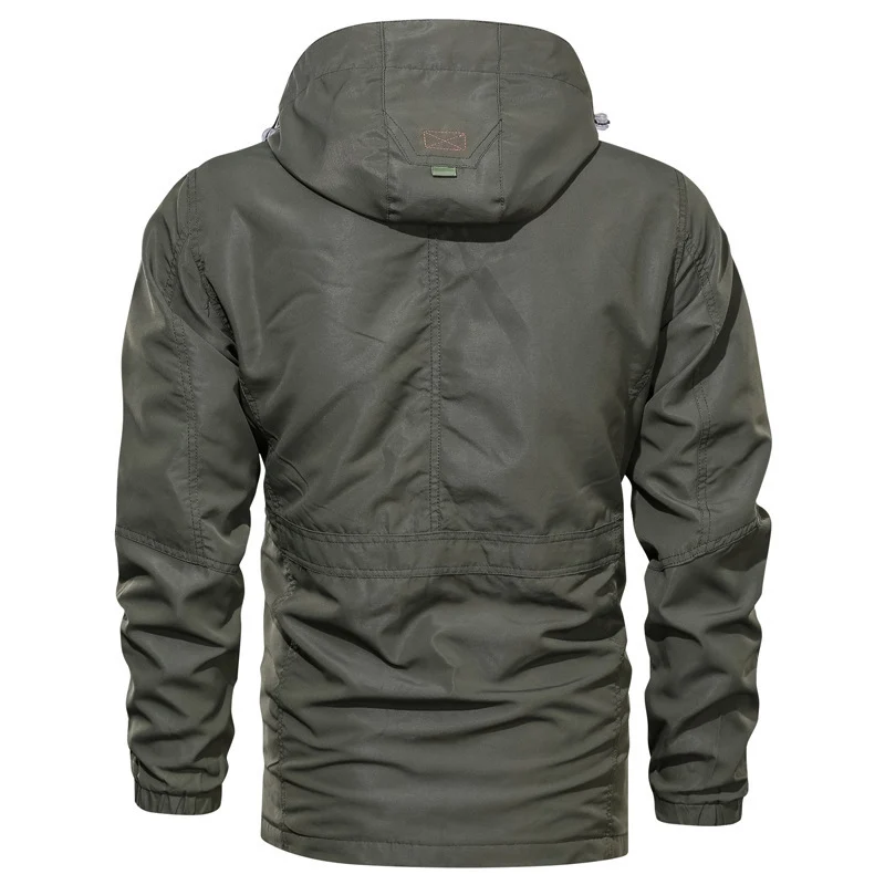 Herren wasserabweisender Fieldparka im Utility‑Style mit Kapuze und verstellbarer Taillenpassform Nord Taschen