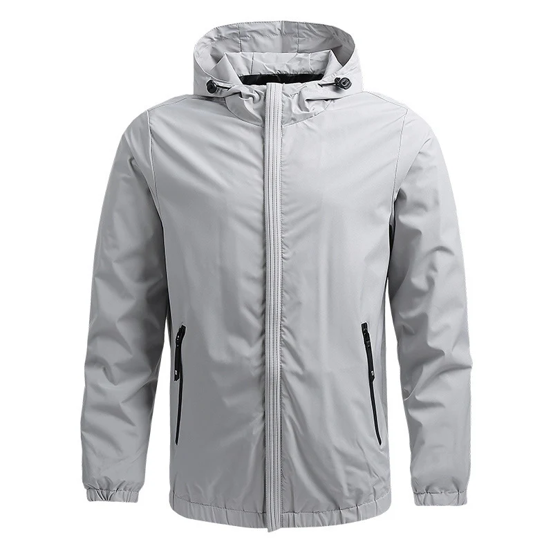 Herren Wasserabweisende Softshelljacke mit Kapuze, verdecktem Reißverschluss und elastischen Bündchen Nord Taschen