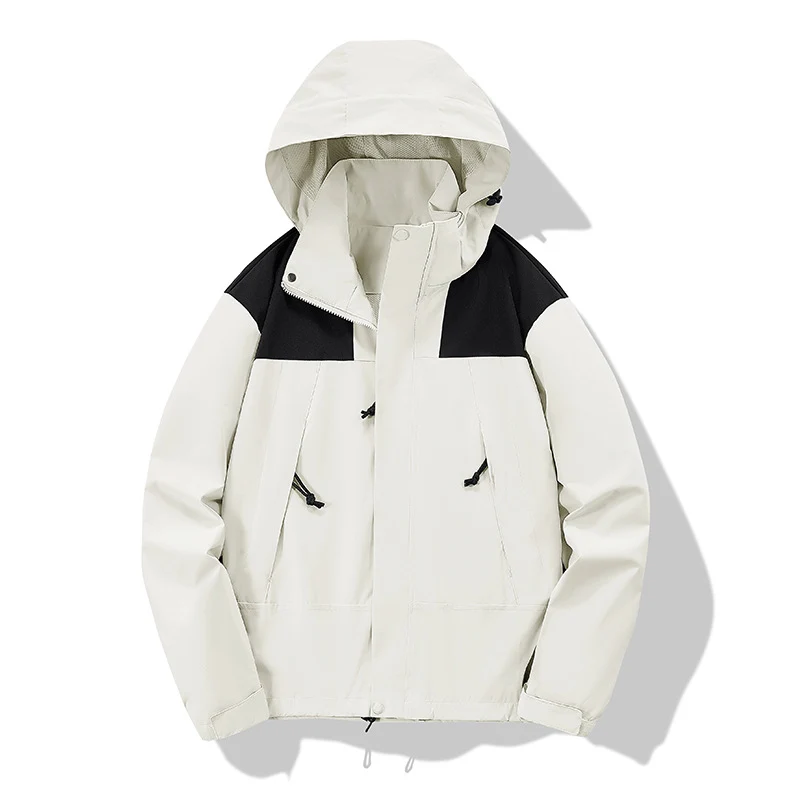 Herren wasserabweisende Softshell‑Jacke mit Kapuze, verstellbarem Saum und Multifunktionstaschen Nord Taschen