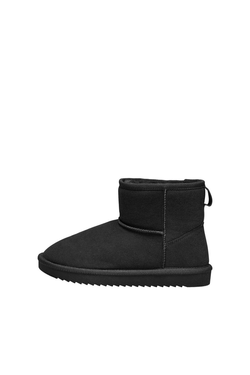 Only Shoes - Onlfeodora Teddy Lined Boot - 4676701 Black
