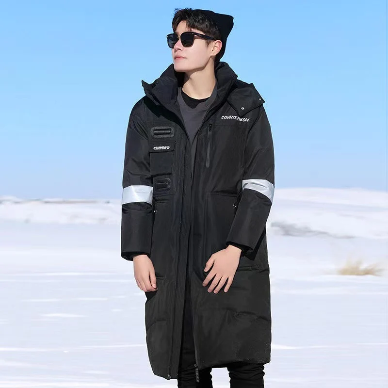 Herren Wärmender wasserdichter Winterparka mit Kapuze und reflektierenden Details Nord Taschen