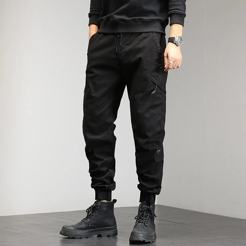 Herren Utility-Cargohose im Joggerstil mit Gummibündchen und Multifunktions‑Taschen Nord Taschen