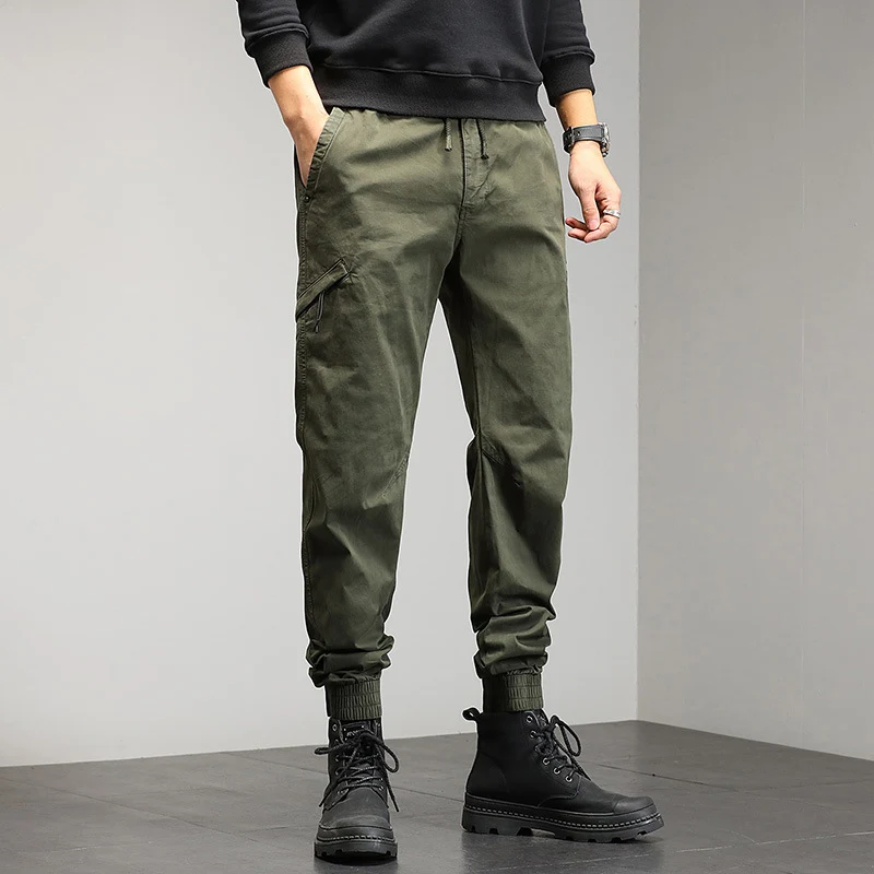Herren Utility-Cargohose im Joggerstil mit Gummibündchen und Multifunktions‑Taschen Nord Taschen