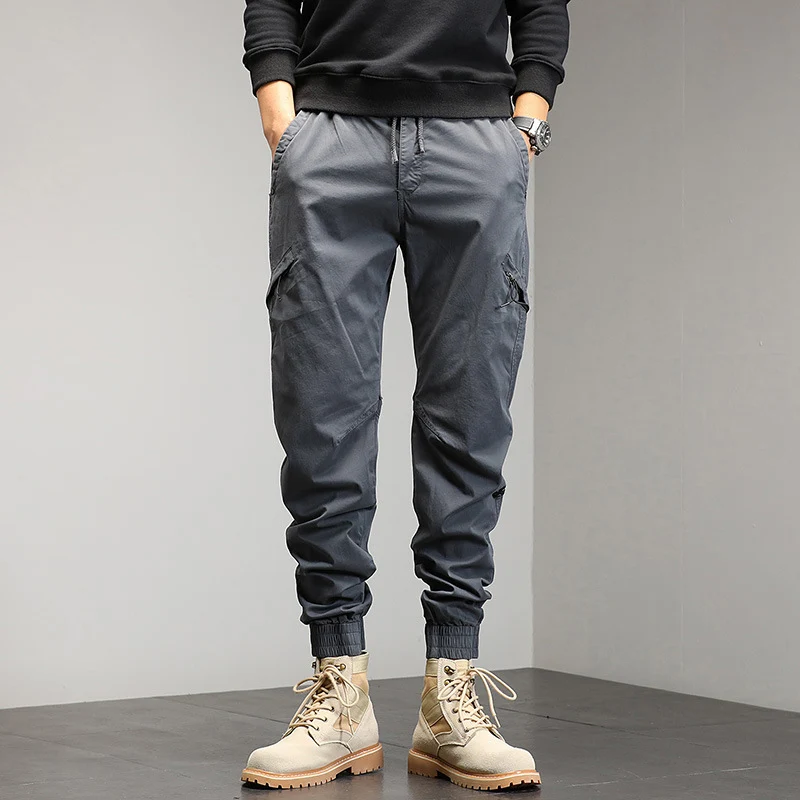 Herren Utility-Cargohose im Joggerstil mit Gummibündchen und Multifunktions‑Taschen Nord Taschen