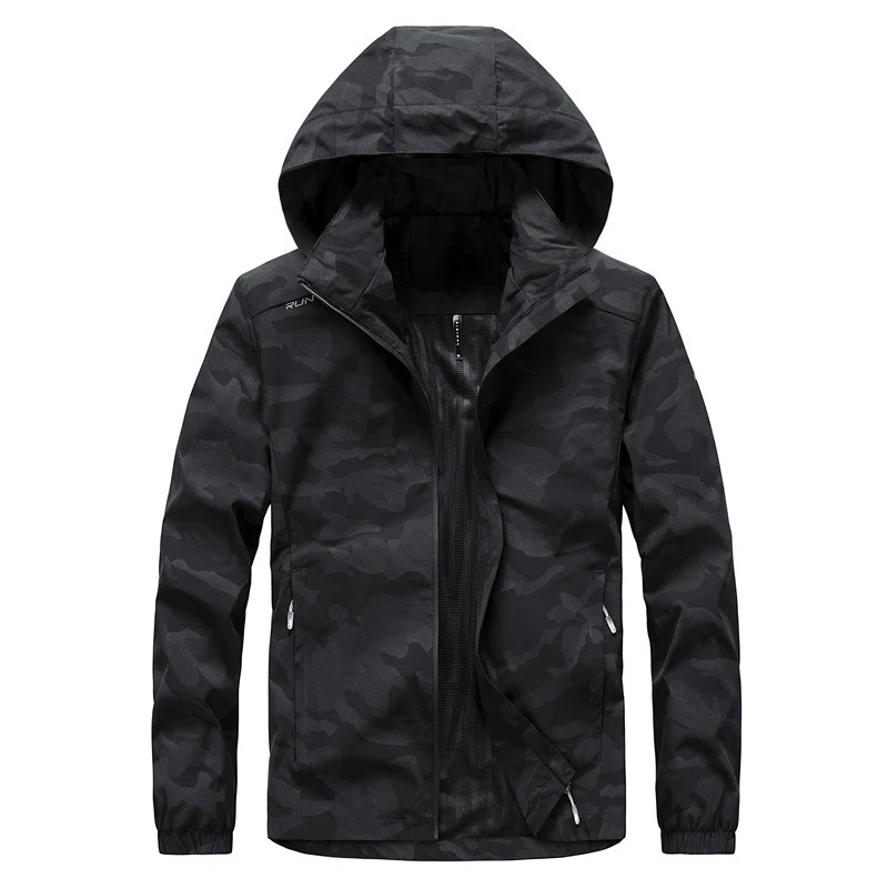 Herren Ultraleichter Softshell-Hoodie mit Tarnmuster, wasserabweisend und atmungsaktivem Meshfutter Nord Taschen