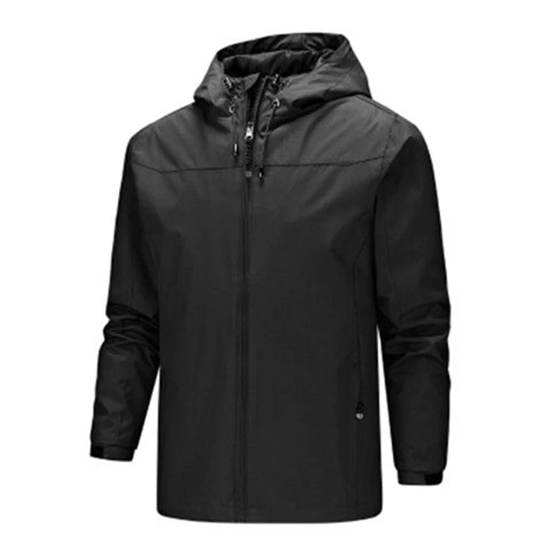 Herren Ultraleichte packbare Regenjacke mit Kapuze und verdecktem Reißverschluss Nord Taschen