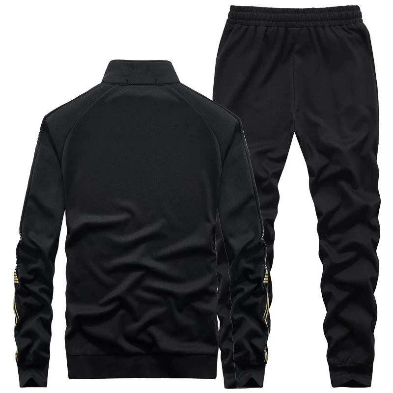 Herren Trainingsanzug‑Set mit Stehkragen und Slim‑Fit Jogginghose Nord Taschen