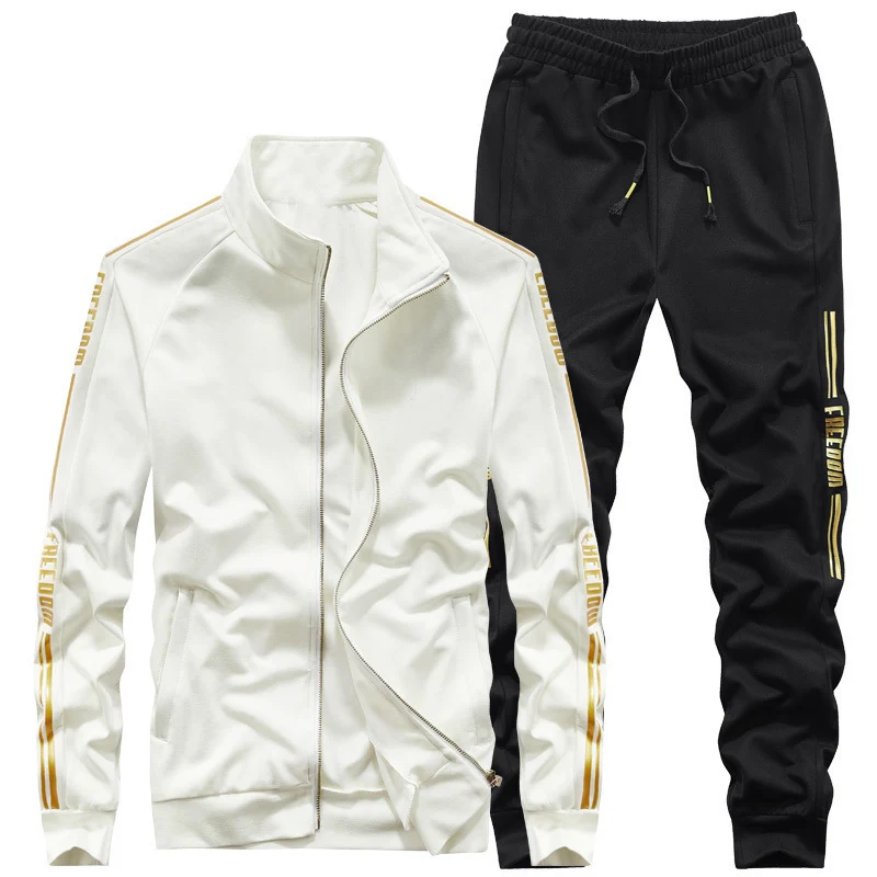Herren Trainingsanzug‑Set mit Stehkragen und Slim‑Fit Jogginghose Nord Taschen