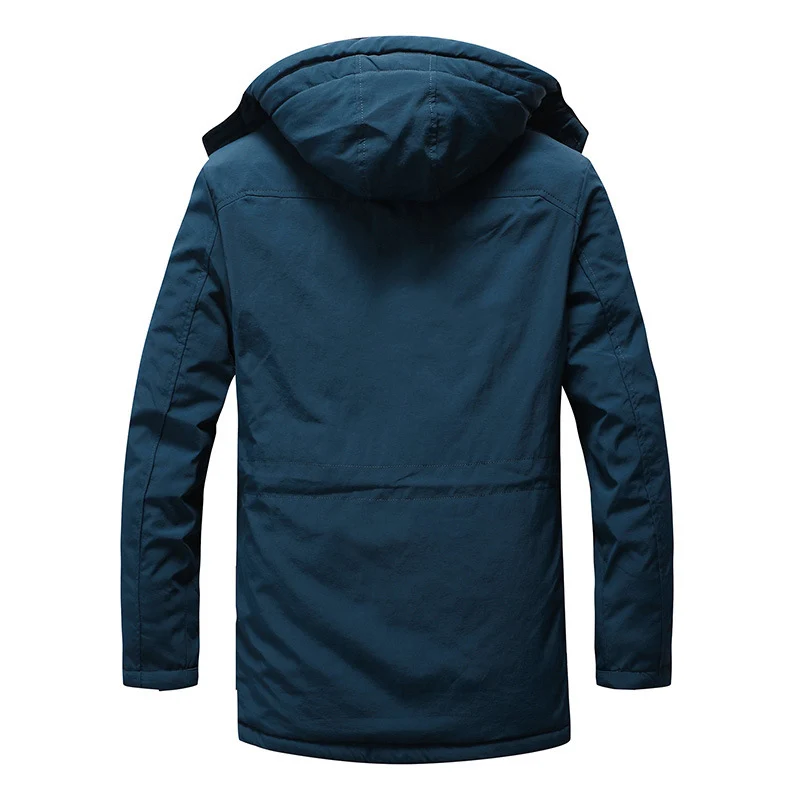 Herren Thermo-Fieldparka mit Sherpa-Innenfutter, Multifunktions‑Taschen und Kapuze Nord Taschen