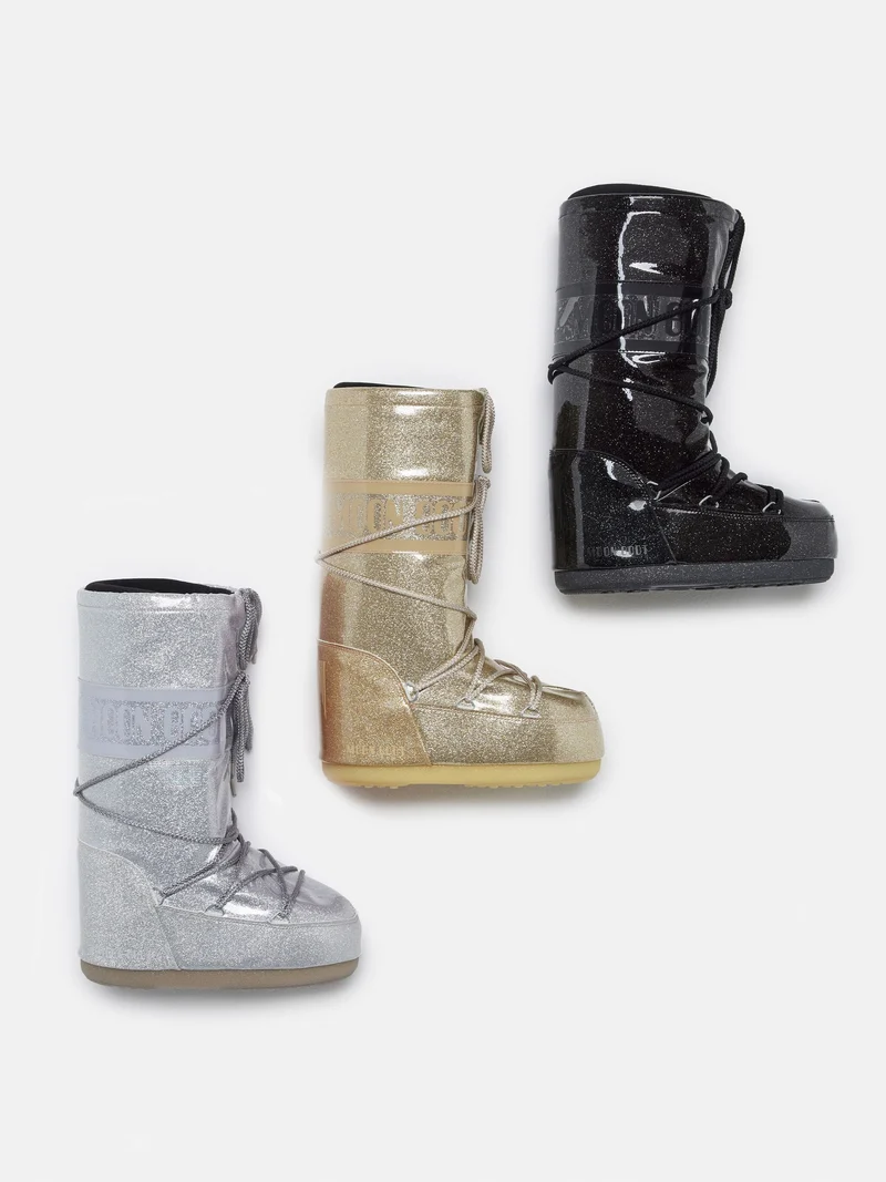 Moon Boot - Icon Glitter 80D1402850 - H001 Silver
