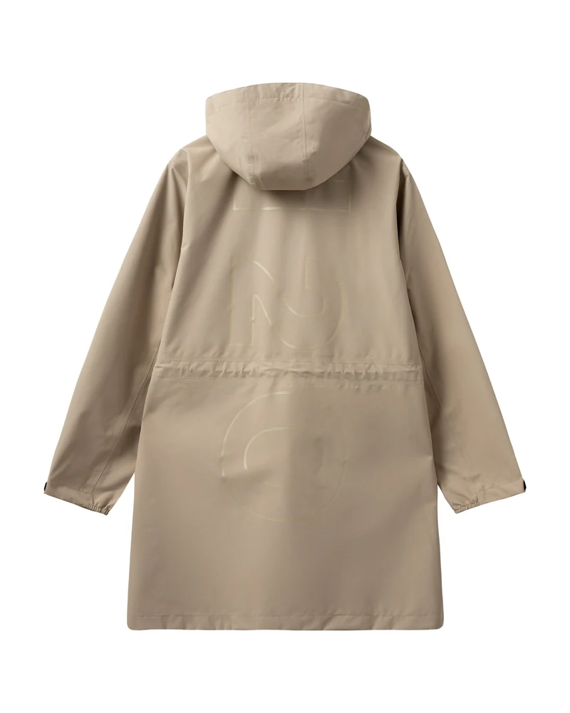H2O - Rømø Lw Rain Long Jacket - 1034 Warm Grey