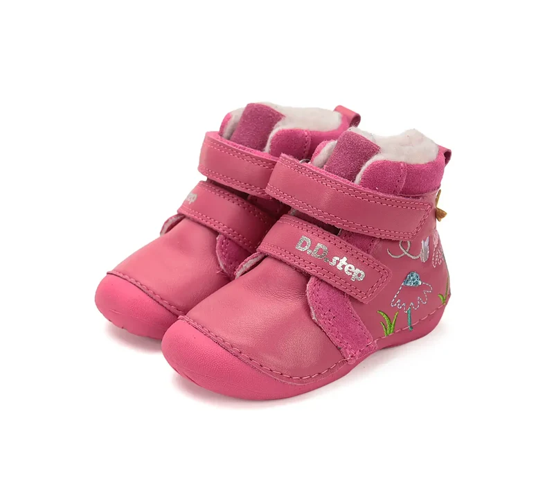 D.D.step Mädchen Winterstiefel Rosa-Rot W015-52997A