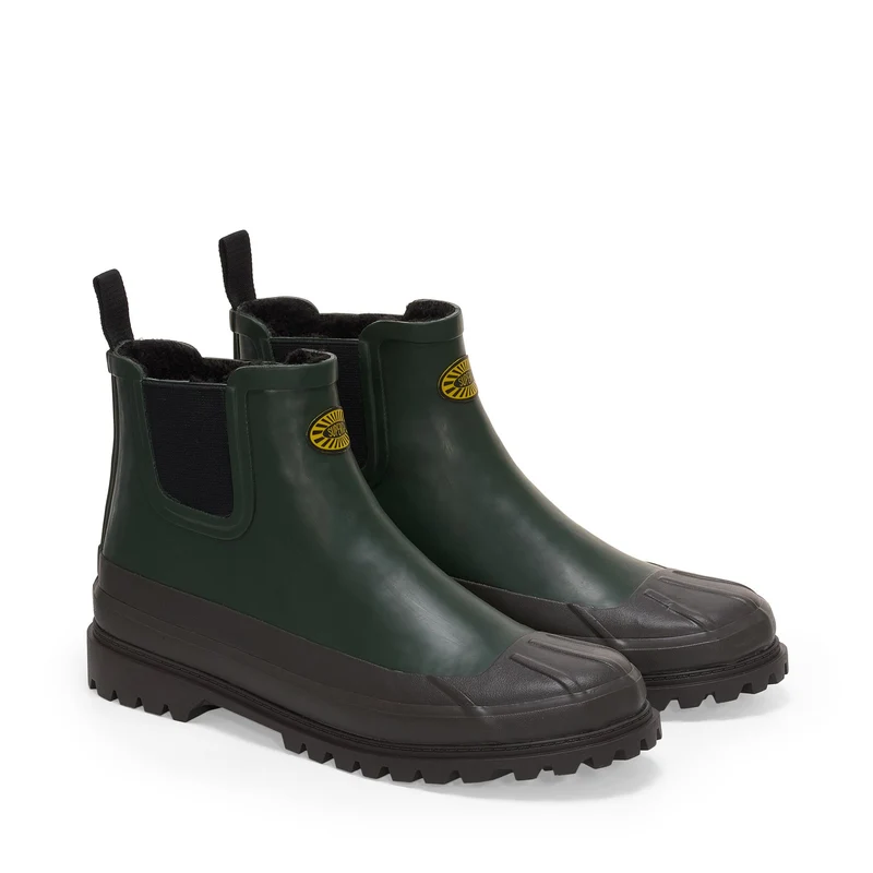 3334 RUBBER ALPINA DUCK - Rubber Boots - Mid Cut - Unisex - Green-Brown