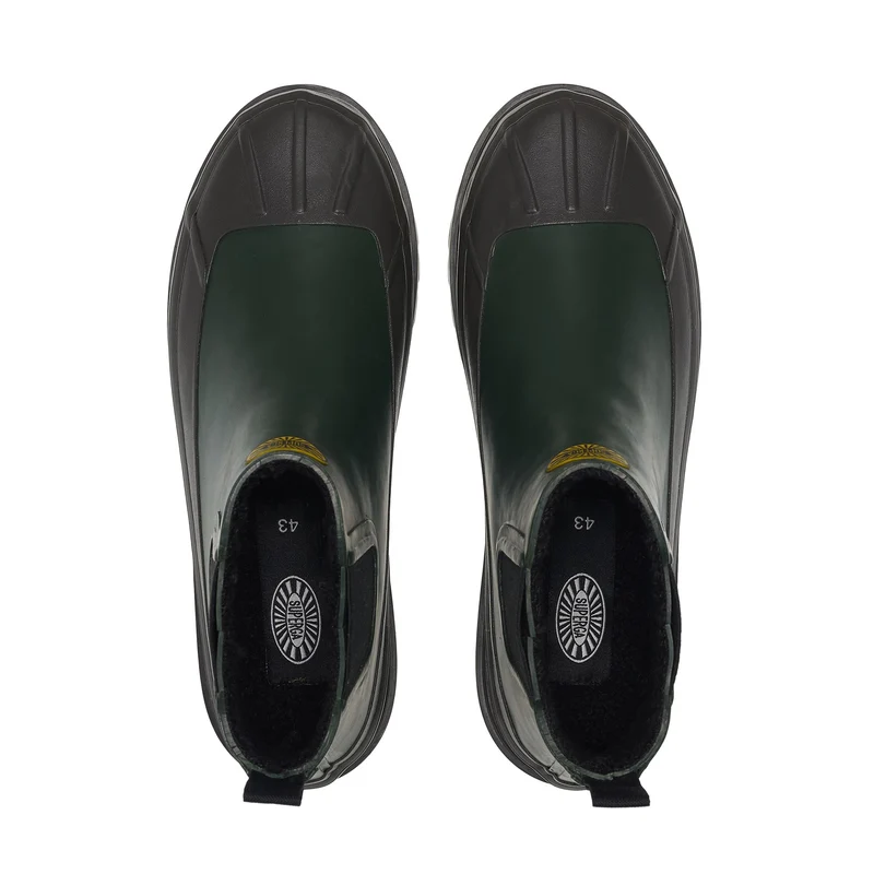 3334 RUBBER ALPINA DUCK - Rubber Boots - Mid Cut - Unisex - Green-Brown