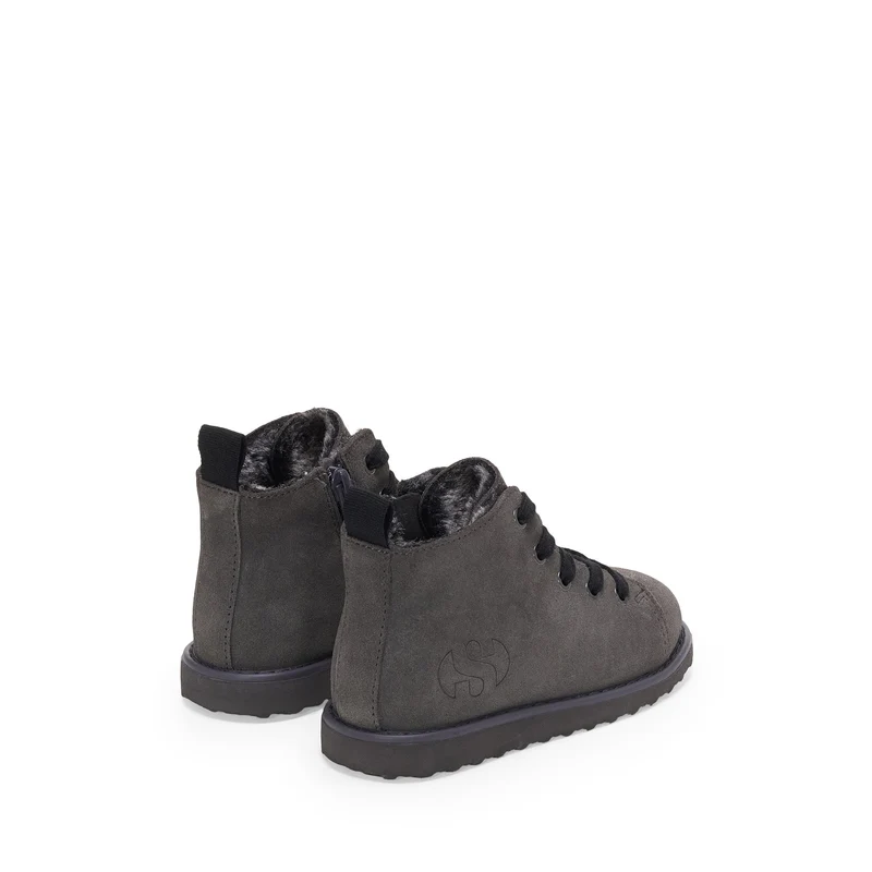 3008 KIDS LACE-UP BOOT SUEDE - Ankle Boots - Laced - Kid unisex - Grey Volcanic-Black