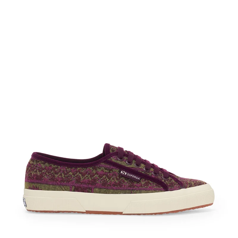2750 TAPESTRY - Le Superga - Low Cut - Woman - Military Green-Purple-Off White
