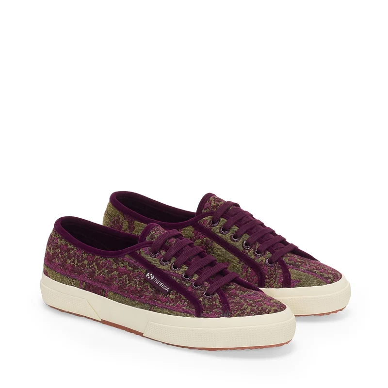 2750 TAPESTRY - Le Superga - Low Cut - Woman - Military Green-Purple-Off White