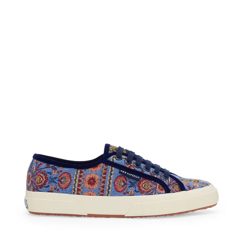 2750 TAPESTRY - Le Superga - Low Cut - Woman - Blue Avion-Beige-Red-Off White