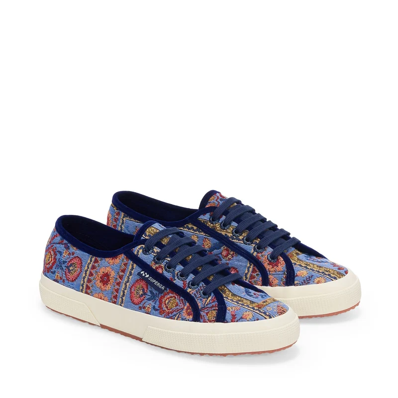 2750 TAPESTRY - Le Superga - Low Cut - Woman - Blue Avion-Beige-Red-Off White